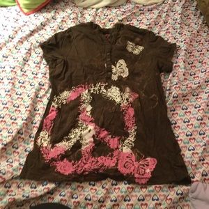 Arizona hooded girls tee